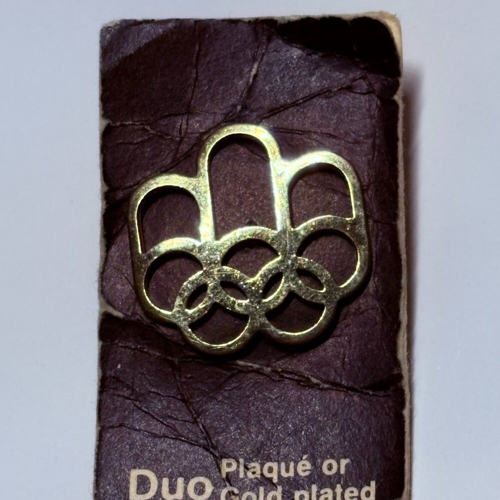 Vintage 1976 Montreal Olympics Enamel Pin | Rare Montreal 1976 Summer Games Logo